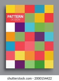 Fundas de fondo abstractas geométricas modernas. Fondo geométrico colorido, conjunto de la tapa A4. Diseño de cabecera para volante, libro, marco de pancarta info, hoja de título. Diseño moderno.