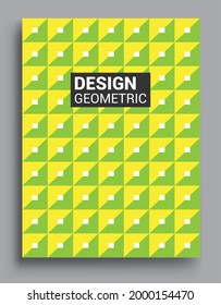 Modern geometric abstract background covers. Colorful geometric background, set of A4 cover. Header design for flyer, book, info banner frame, title sheet. Modern design.