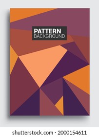 Fundas de fondo abstractas geométricas modernas. Composición de formas geométricas de patrones coloridos, ilustración vectorial.