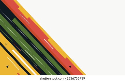 Moderne geometrische abstrakte Hintergrunddesign-Vorlage. Vektorgrafik