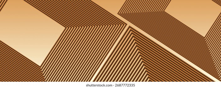 Modern Geometric Abstract Background with Dynamic Gradient Stripes and Shapes