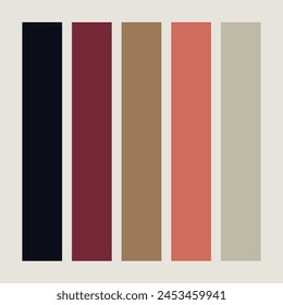 Modern geometric abstract background. Earthy natural color graphic design poster.