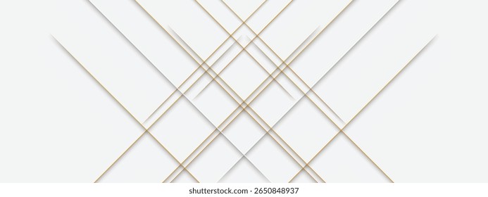 Modern Geometric Abstract Background with Gold Accents