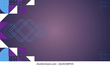 Moderna geométrica Abstract fundo. Design gráfico de fundo de gradiente roxo. Terno para negócios, banner, capa, cabeçalho, papel de parede, corporativo, site, folheto.