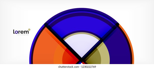 Modern geometric abstract background. Trendy abstract layout template for business or technology presentation, internet poster or web brochure cover, wallpaper. Vector illustration