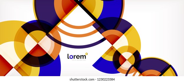 Modern geometric abstract background. Trendy abstract layout template for business or technology presentation, internet poster or web brochure cover, wallpaper. Vector illustration