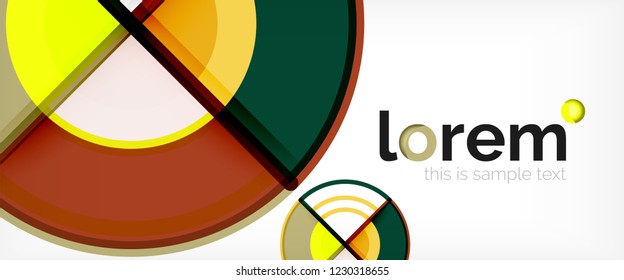 Modern geometric abstract background. Trendy abstract layout template for business or technology presentation, internet poster or web brochure cover, wallpaper. Vector illustration