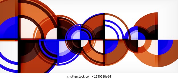 Fondo abstracto geométrico moderno. Plantilla de diseño abstracto a la moda para presentación de negocios o tecnología, portada de póster de internet o de folletos web, fondo de pantalla. Ilustración del vector