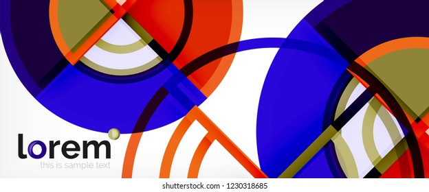Modern geometric abstract background. Trendy abstract layout template for business or technology presentation, internet poster or web brochure cover, wallpaper. Vector illustration
