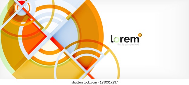 Modern geometric abstract background. Trendy abstract layout template for business or technology presentation, internet poster or web brochure cover, wallpaper. Vector illustration