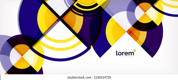 Modern geometric abstract background. Trendy abstract layout template for business or technology presentation, internet poster or web brochure cover, wallpaper. Vector illustration