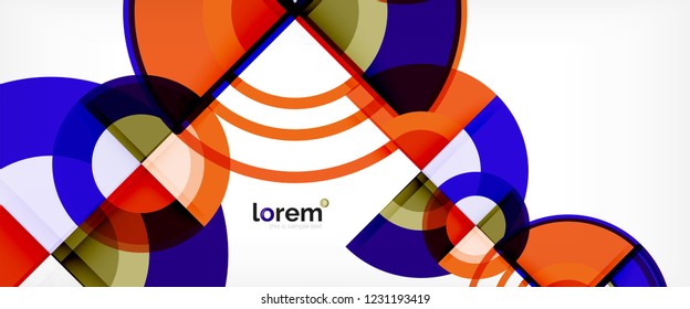 Fondo abstracto geométrico moderno. Plantilla de diseño abstracto a la moda para presentación de negocios o tecnología, portada de póster de internet o de folletos web, fondo de pantalla. Ilustración del vector