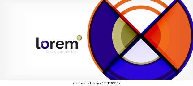 Modern geometric abstract background. Trendy abstract layout template for business or technology presentation, internet poster or web brochure cover, wallpaper. Vector illustration