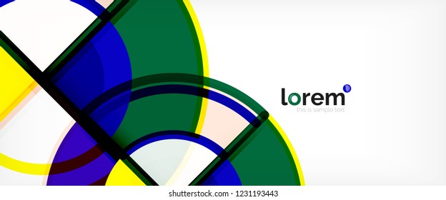 Modern geometric abstract background. Trendy abstract layout template for business or technology presentation, internet poster or web brochure cover, wallpaper. Vector illustration