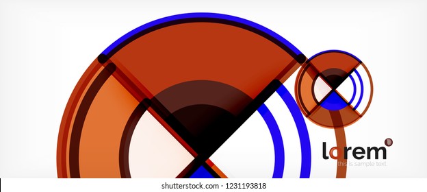 Modern geometric abstract background. Trendy abstract layout template for business or technology presentation, internet poster or web brochure cover, wallpaper. Vector illustration