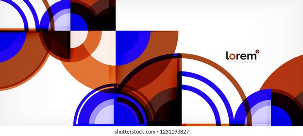 Fondo abstracto geométrico moderno. Plantilla de diseño abstracto a la moda para presentación de negocios o tecnología, portada de póster de internet o de folletos web, fondo de pantalla. Ilustración del vector