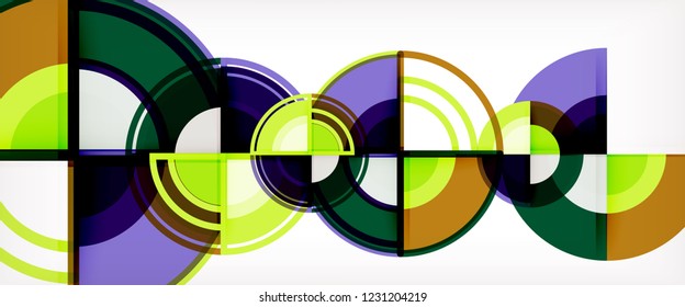 Modern geometric abstract background. Trendy abstract layout template for business or technology presentation, internet poster or web brochure cover, wallpaper. Vector illustration