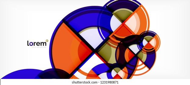 Modern geometric abstract background. Trendy abstract layout template for business or technology presentation, internet poster or web brochure cover, wallpaper. Vector illustration