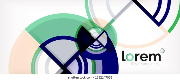 Fondo abstracto geométrico moderno. Plantilla de diseño abstracto a la moda para presentación de negocios o tecnología, portada de póster de internet o de folletos web, fondo de pantalla. Ilustración del vector