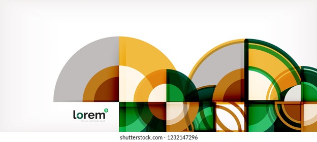 Fondo abstracto geométrico moderno. Plantilla de diseño abstracto a la moda para presentación de negocios o tecnología, portada de póster de internet o de folletos web, fondo de pantalla. Ilustración del vector