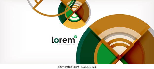 Fondo abstracto geométrico moderno. Plantilla de diseño abstracto a la moda para presentación de negocios o tecnología, portada de póster de internet o de folletos web, fondo de pantalla. Ilustración del vector