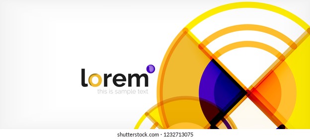 Modern geometric abstract background. Trendy abstract layout template for business or technology presentation, internet poster or web brochure cover, wallpaper. Vector illustration