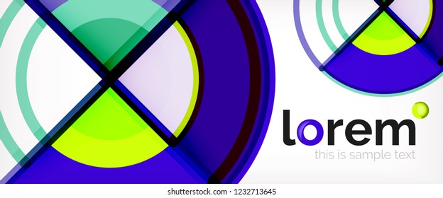 Modern geometric abstract background. Trendy abstract layout template for business or technology presentation, internet poster or web brochure cover, wallpaper. Vector illustration