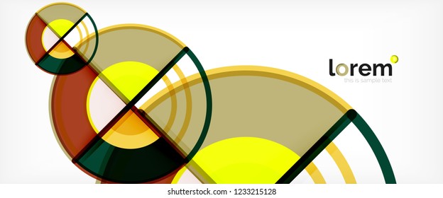 Modern geometric abstract background. Trendy abstract layout template for business or technology presentation, internet poster or web brochure cover, wallpaper. Vector illustration