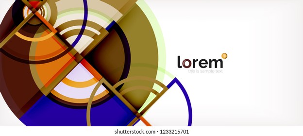 Modern geometric abstract background. Trendy abstract layout template for business or technology presentation, internet poster or web brochure cover, wallpaper. Vector illustration