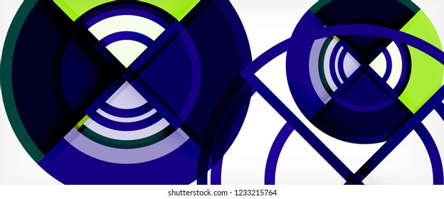 Modern geometric abstract background. Trendy abstract layout template for business or technology presentation, internet poster or web brochure cover, wallpaper. Vector illustration