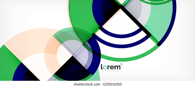 Modern geometric abstract background. Trendy abstract layout template for business or technology presentation, internet poster or web brochure cover, wallpaper. Vector illustration