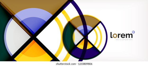 Moderner, geometrischer abstrakter Hintergrund. Trendy abstrakte Layout-Vorlage für Geschäfts- oder Technologiepräsentationen, Internet-Poster oder Web-Broschüren-Cover, Bildschirmhintergrund. Vektorgrafik