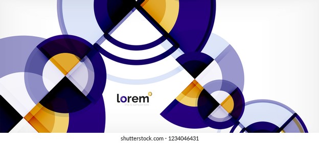 Fondo abstracto geométrico moderno. Plantilla de diseño abstracto a la moda para presentación de negocios o tecnología, portada de póster de internet o de folletos web, fondo de pantalla. Ilustración del vector