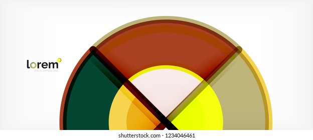 Modern geometric abstract background. Trendy abstract layout template for business or technology presentation, internet poster or web brochure cover, wallpaper. Vector illustration