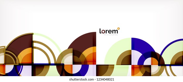 Fondo abstracto geométrico moderno. Plantilla de diseño abstracto a la moda para presentación de negocios o tecnología, portada de póster de internet o de folletos web, fondo de pantalla. Ilustración del vector