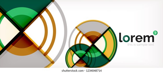 Modern geometric abstract background. Trendy abstract layout template for business or technology presentation, internet poster or web brochure cover, wallpaper. Vector illustration