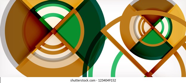Modern geometric abstract background. Trendy abstract layout template for business or technology presentation, internet poster or web brochure cover, wallpaper. Vector illustration