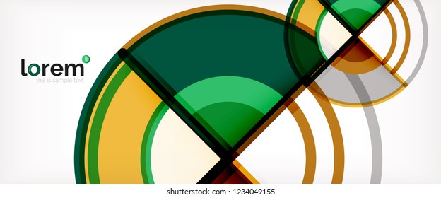 Modern geometric abstract background. Trendy abstract layout template for business or technology presentation, internet poster or web brochure cover, wallpaper. Vector illustration