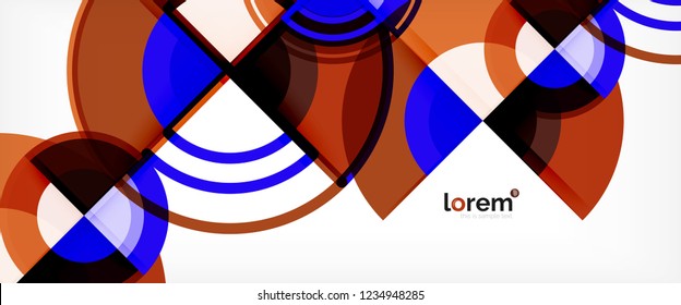 Moderna geométrica abstrata de fundo. Modelo de layout abstrato moderno para apresentação de negócios ou tecnologia, cartaz de internet ou capa de brochura da web, papel de parede. Ilustração vetorial