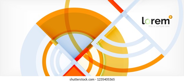 Modern geometric abstract background. Trendy abstract layout template for business or technology presentation, internet poster or web brochure cover, wallpaper. Vector illustration