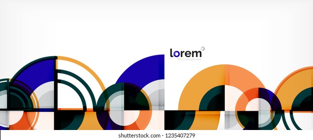 Modern geometric abstract background. Trendy abstract layout template for business or technology presentation, internet poster or web brochure cover, wallpaper. Vector illustration