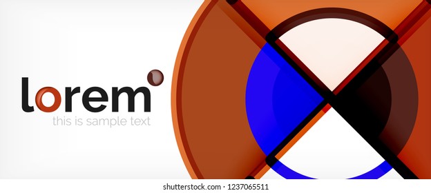 Modern geometric abstract background. Trendy abstract layout template for business or technology presentation, internet poster or web brochure cover, wallpaper. Vector illustration