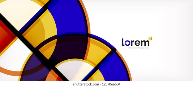 Modern geometric abstract background. Trendy abstract layout template for business or technology presentation, internet poster or web brochure cover, wallpaper. Vector illustration
