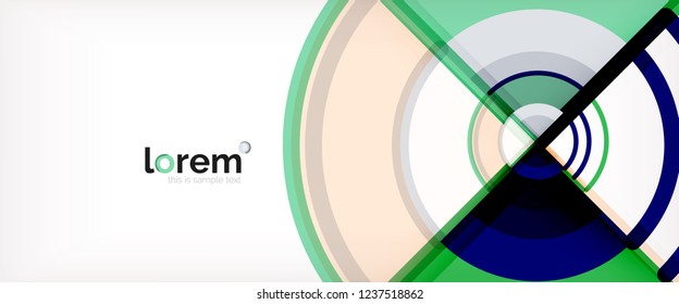 Modern geometric abstract background. Trendy abstract layout template for business or technology presentation, internet poster or web brochure cover, wallpaper. Vector illustration