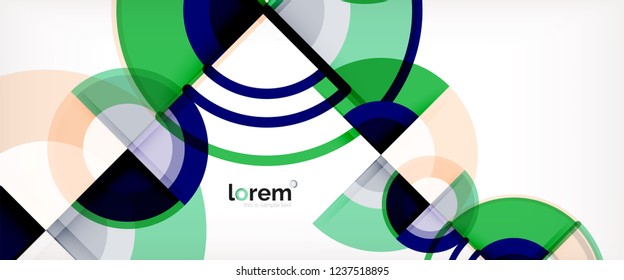Modern geometric abstract background. Trendy abstract layout template for business or technology presentation, internet poster or web brochure cover, wallpaper. Vector illustration