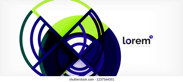 Modern geometric abstract background. Trendy abstract layout template for business or technology presentation, internet poster or web brochure cover, wallpaper. Vector illustration