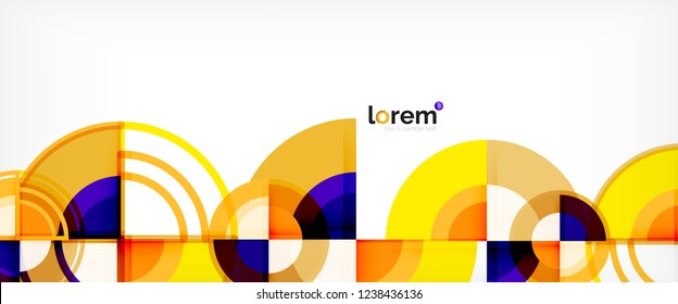 Modern geometric abstract background. Trendy abstract layout template for business or technology presentation, internet poster or web brochure cover, wallpaper. Vector illustration