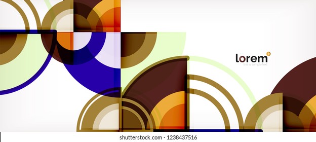 Fondo abstracto geométrico moderno. Plantilla de diseño abstracto a la moda para presentación de negocios o tecnología, portada de póster de internet o de folletos web, fondo de pantalla. Ilustración del vector