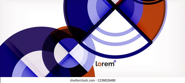 Fondo abstracto geométrico moderno. Plantilla de diseño abstracto a la moda para presentación de negocios o tecnología, portada de póster de internet o de folletos web, fondo de pantalla. Ilustración del vector