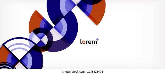 Modern geometric abstract background. Trendy abstract layout template for business or technology presentation, internet poster or web brochure cover, wallpaper. Vector illustration
